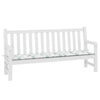 Vidaxl Garden Bench Cushion Patrón de hoja de 200x50x3 CM Tela