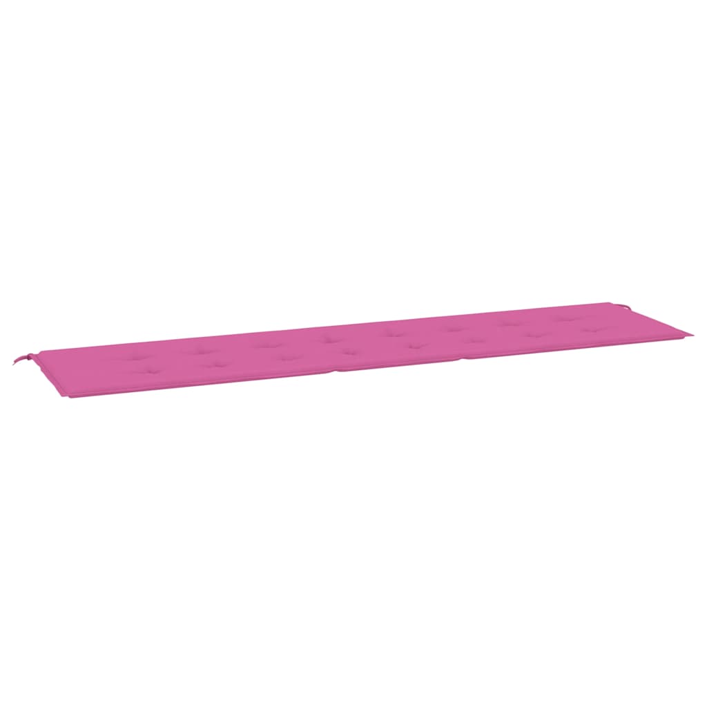 Vidaxl Garden Bench Cushion 200x50x3 cm tessuto rosa