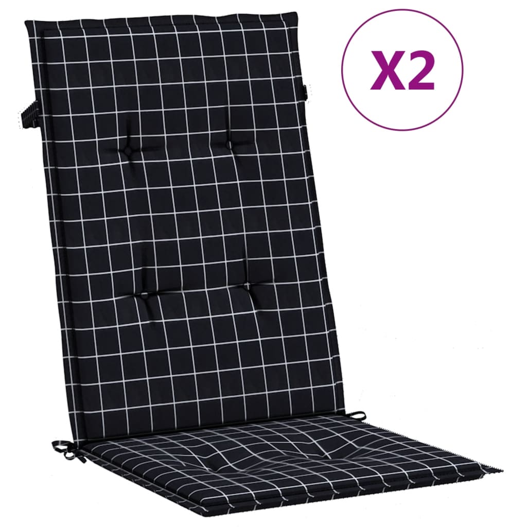 Cojines de silla de Vidaxl 2T de altura