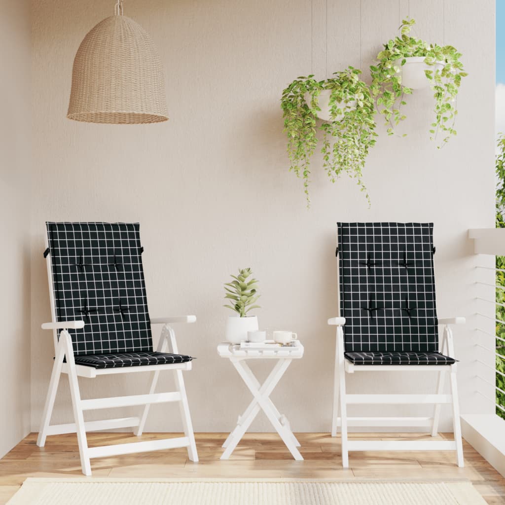 Cojines de silla de Vidaxl 2T de altura