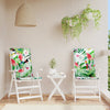 Vidaxl Garden Cushions 2 PCS 120x50x3 cm Fabric multi -colorato