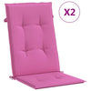 Vidaxl sedia da giardino cuscini Backorst alto 2 St 120x50x3 cm tessuto rosa