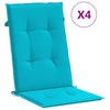 Cuscini da sedia Vidaxl 4 ST Turquoise in tessuto posteriore