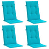 Cuscini da sedia Vidaxl 4 ST Turquoise in tessuto posteriore