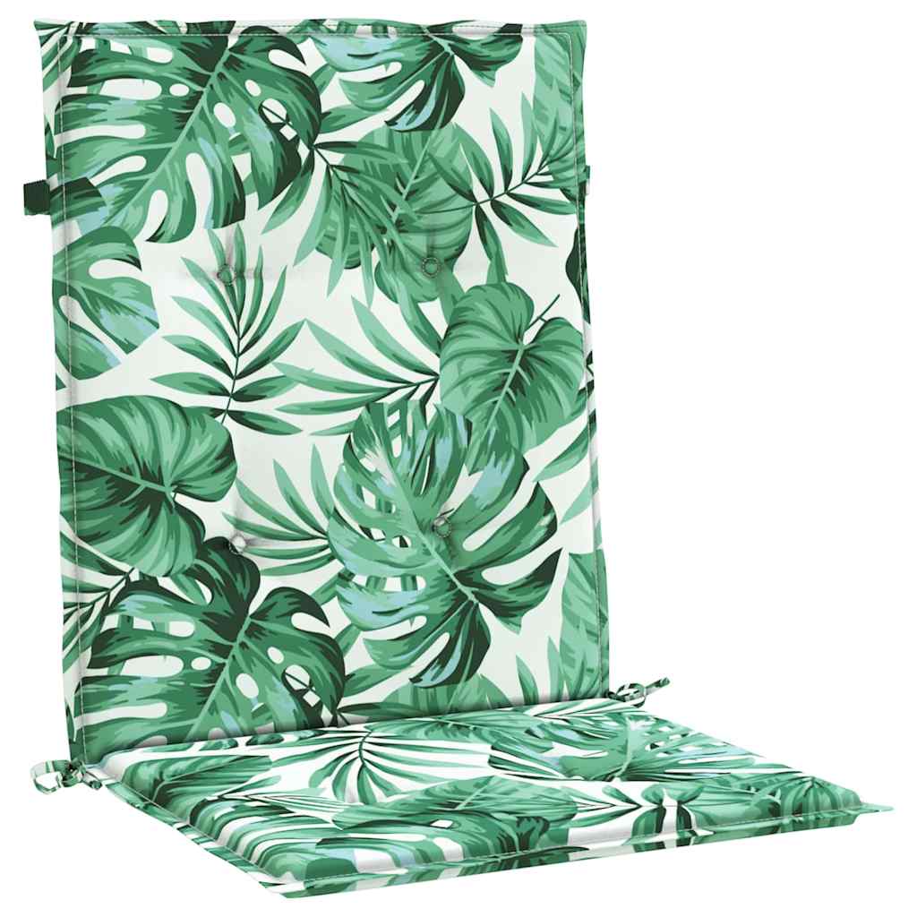 Vidaxx cojines de respaldo hoja 2 piezas estampado de hojas 100 x 50 x 3 cm tela oxford