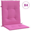 Cuscini da sedia Vidaxl 4 pezzi rosa polvere posteriore