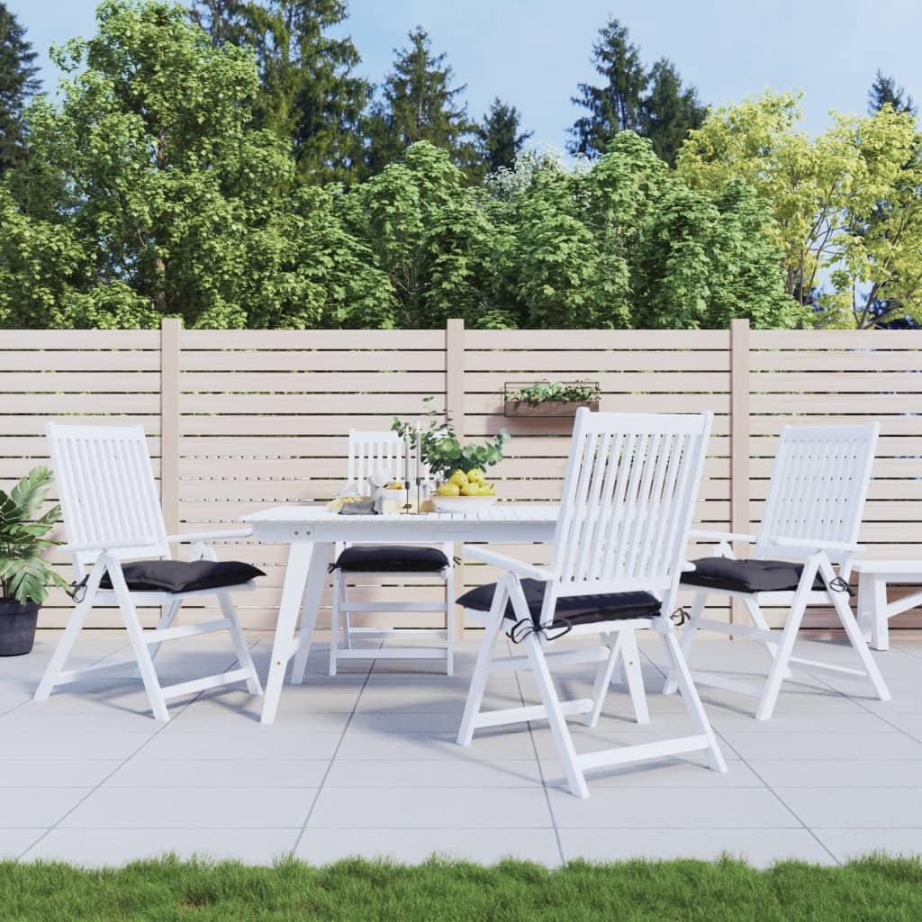 VidaXL cojines para silla 4uds 40x40x7 cm tela oxford antracita