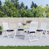 VidaXL cojines para silla 4uds 40x40x7 cm tela oxford antracita