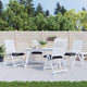 VidaXL cojines para silla 4uds 40x40x7 cm tela oxford antracita