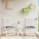 Cuscini per sedia VidaXL 2 pezzi 40x40x7 cm tessuto oxford grigio