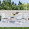 Cuscini per sedia Vidaxx 4 pezzi 40x40x7 cm tessuto oxford grigio