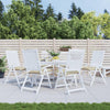 Cuscini da sedia Vidaxl 6 pezzi 40x40x7 cm in tessuto oxford beige