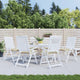 Cuscini da sedia Vidaxl 6 pezzi 40x40x7 cm in tessuto oxford beige