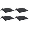 Cojines de silla Vidaxl 4 PCS 40x40x7 CM Oxford Fabric Negro