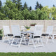 Cuscini da sedia Vidaxl 6 pezzi 40x40x7 cm tessuto oxford nero