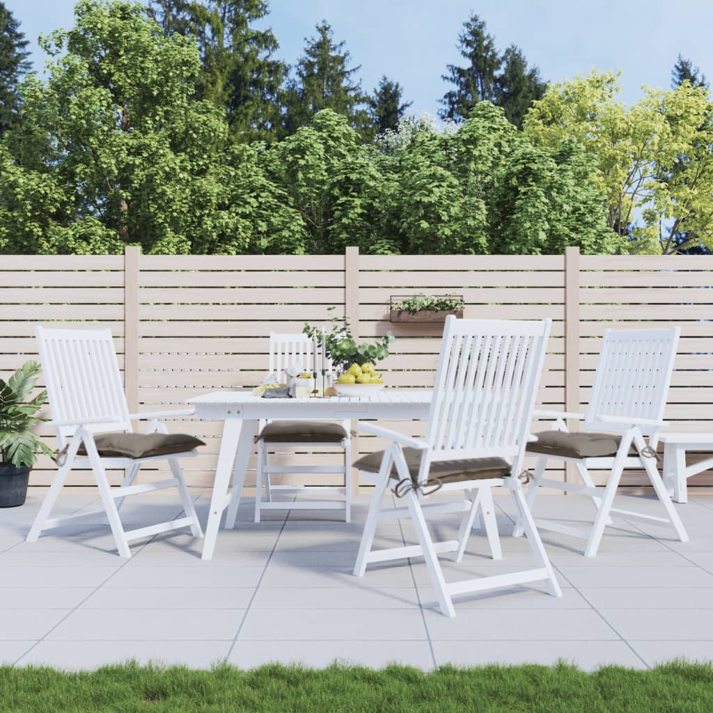 Cuscini per sedia VidaXL 4 pezzi 40x40x7 cm in tessuto oxford tortora