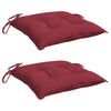 Cuscini da sedia Vidaxl 2 pezzi 40x40x7 cm in tessuto Oxford rosso rosso