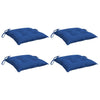 Cuscini da sedia Vidaxl 4 pezzi 40x40x7 cm tessuto blu blu