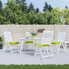 Cojines de silla Vidaxl 4 PCS 40x40x7 CM Oxford Fabric Clear Green