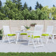 Cuscini da sedia Vidaxl 4 pezzi 40x40x7 cm tessuto oxford chiaro verde