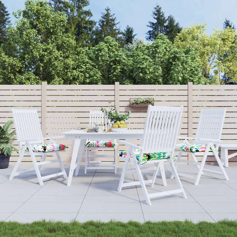 Vidaxl stoelkussens 4 st 40x40x7 cm stof meerkleurig