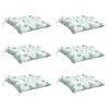 Vidaxx chair cushions 6 pcs leaf pattern 40x40x7 cm fabric
