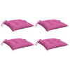 Cuscini da sedia Vidaxl 4 St 40x40x7 cm tessuto rosa