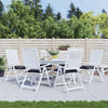 Cojines de silla Vidaxl 6 pcs 50x50x7 cm oxford tela antracita