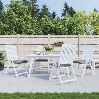 Cojines de silla Vidaxl 4 st 50x50x7 cm oxford tela gris