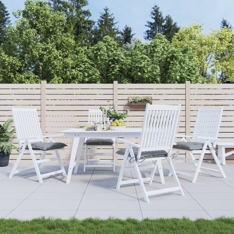 Cojines de silla Vidaxl 4 st 50x50x7 cm oxford tela gris