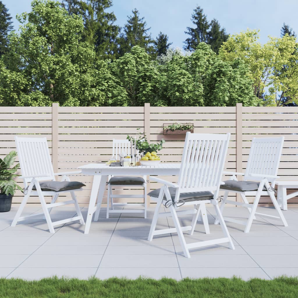 Cuscini di sedia Vidaxl 4 St 50x50x7 cm tessuto oxford grigio