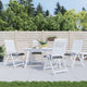 Cuscini di sedia Vidaxl 4 St 50x50x7 cm tessuto oxford grigio