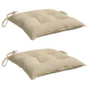Cuscini da pallet Vidaxl 2 ST 50x50x7 cm tessuto oxford beige
