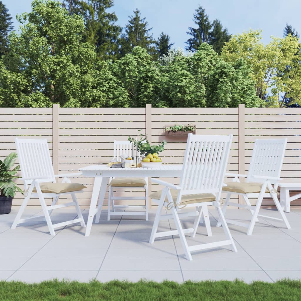 Cojines de paleta Vidaxl 4 st 50x50x7 cm oxford tela beige