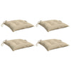 Cojines de paleta Vidaxl 4 st 50x50x7 cm oxford tela beige