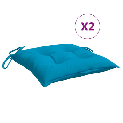 Cuscini da pallet Vidaxl 2 ST 50x50x7 cm tessuto oxford azzurro