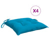 Cuscini da pallet Vidaxl 4 ST 50x50x7 cm tessuto azzurro