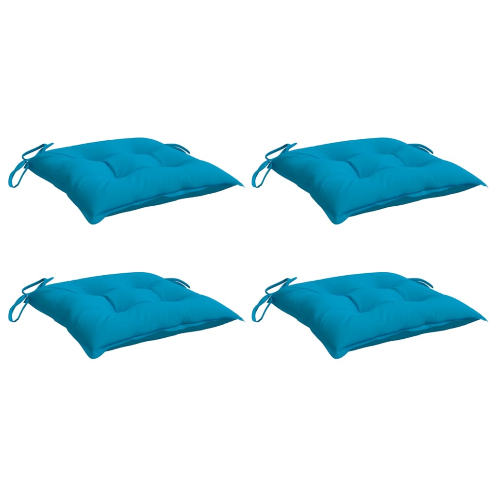 Cuscini da pallet Vidaxl 4 ST 50x50x7 cm tessuto azzurro