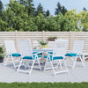 Cuscini di pallet Vidaxl 6 ST 50x50x7 cm tessuto azzurro azzurro