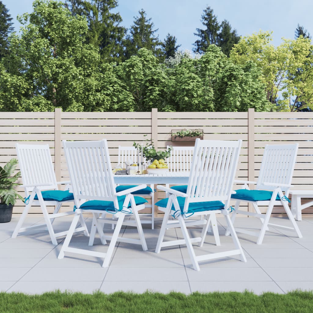 Cuscini di pallet Vidaxl 6 ST 50x50x7 cm tessuto azzurro azzurro