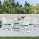 Vidaxl cuscini da pallet 4 St 50x50x7 cm tessuto oxford verde