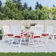 Cuscini di pallet Vidaxl 6 ST 50x50x7 cm tessuto rosso rosso