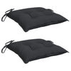 Vidaxl Pallet Cushions 2 St 50x50x7 cm tessuto oxford nero
