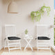Vidaxl Pallet Cushions 2 St 50x50x7 cm tessuto oxford nero