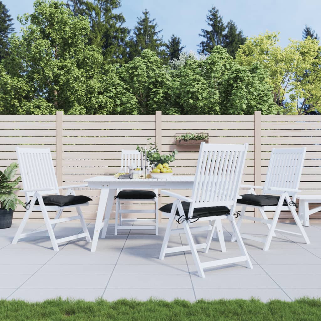 Vidaxl Pallet Cushions 4 St 50x50x7 cm tessuto oxford nero