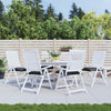 Vidaxl Pallet Cushions 6 St 50x50x7 cm tessuto oxford nero