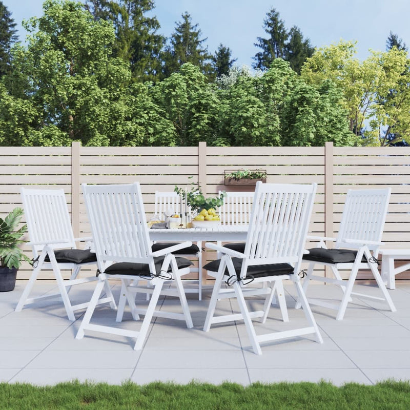 Vidaxl Pallet Cushions 6 St 50x50x7 cm tessuto oxford nero
