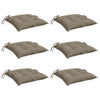 Cojines de paleta Vidaxl 6 ST 50X50X7 CM OXFORD TRAUPE