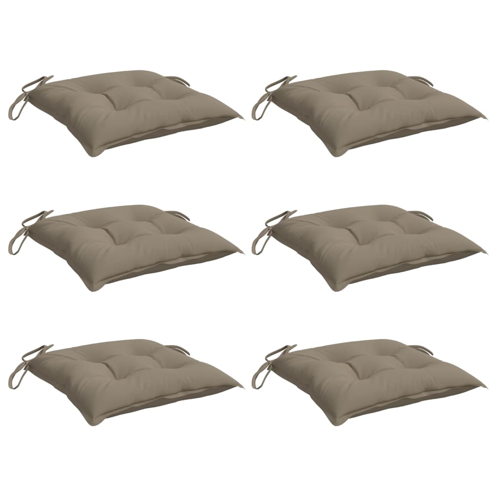 Cojines de paleta Vidaxl 6 ST 50X50X7 CM OXFORD TRAUPE