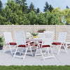Cuscini di pallet Vidaxl 6 ST 50x50x7 cm Vino in tessuto Oxford rosso